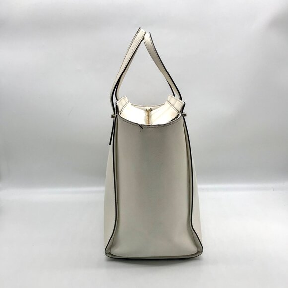 Kate Spade White Saffiano Leather Large Cedar Street Hayden Convertible Satchel - Picture 4 of 11